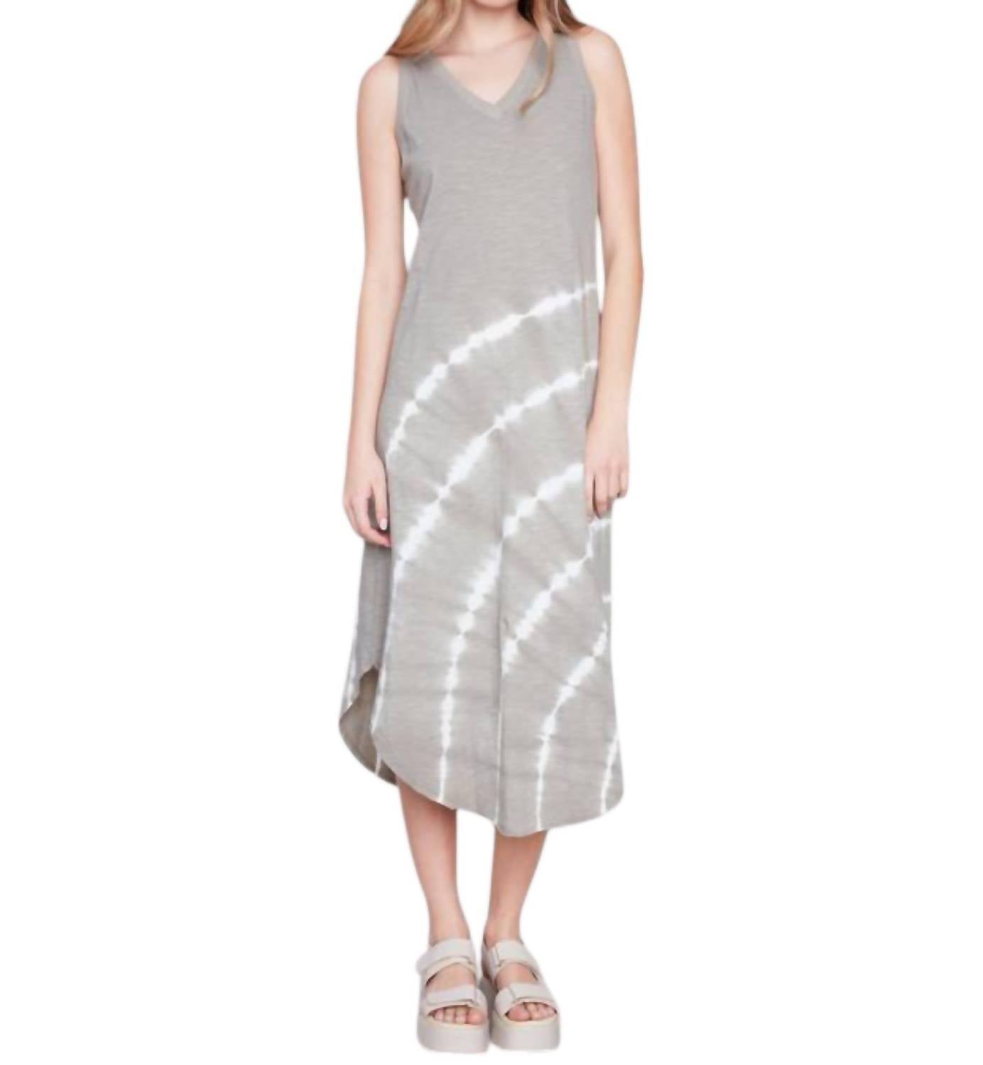 Charlie B - Tie Dye Sleeveless V - Neck Dress - clothing - cotton - dresses