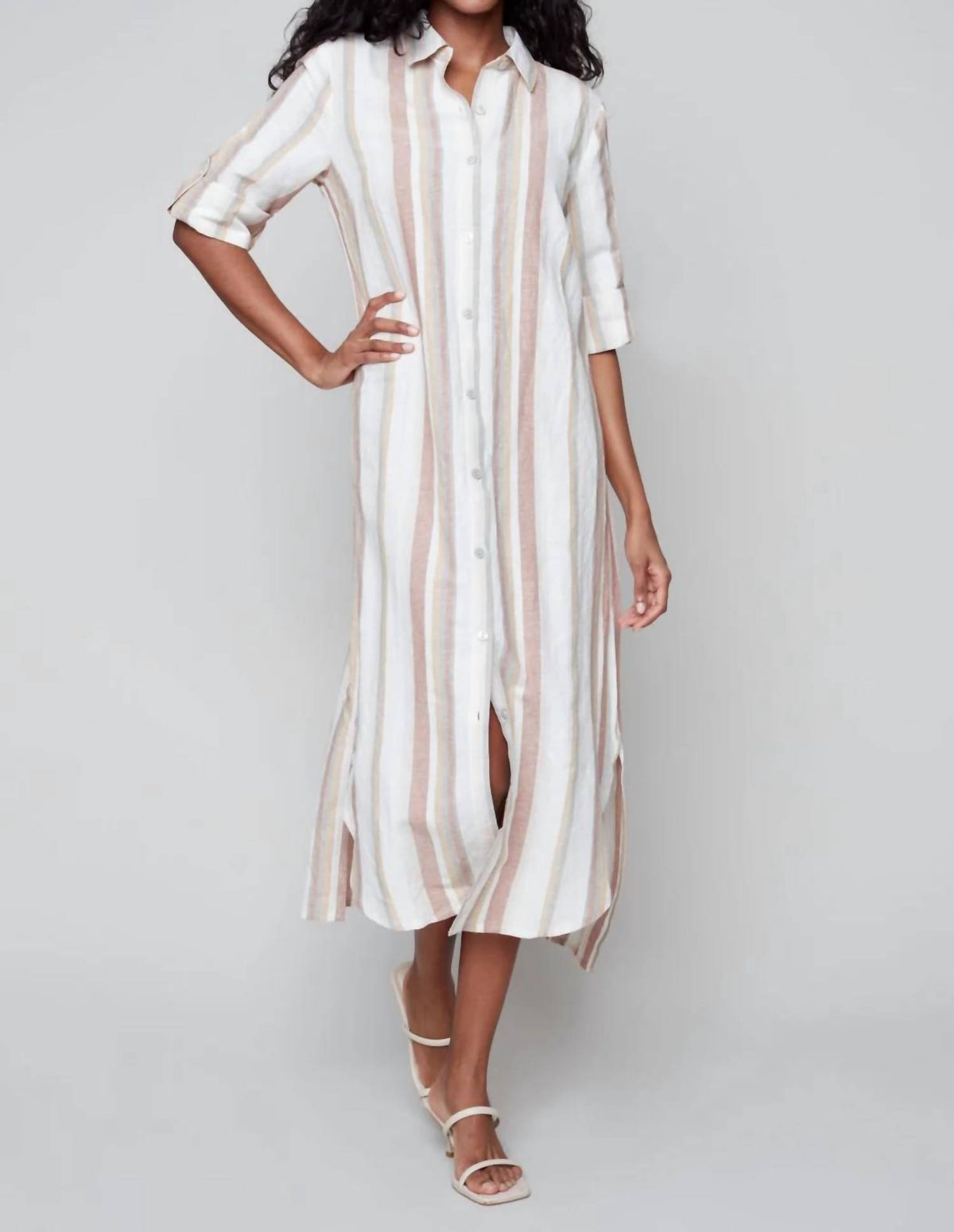 Charlie B - Verticle Stripe Duster Dress