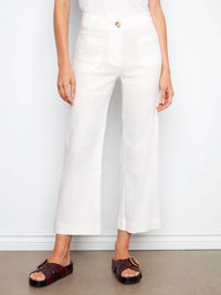 Charlie B - Wide Leg Pant W/patch Pockets
