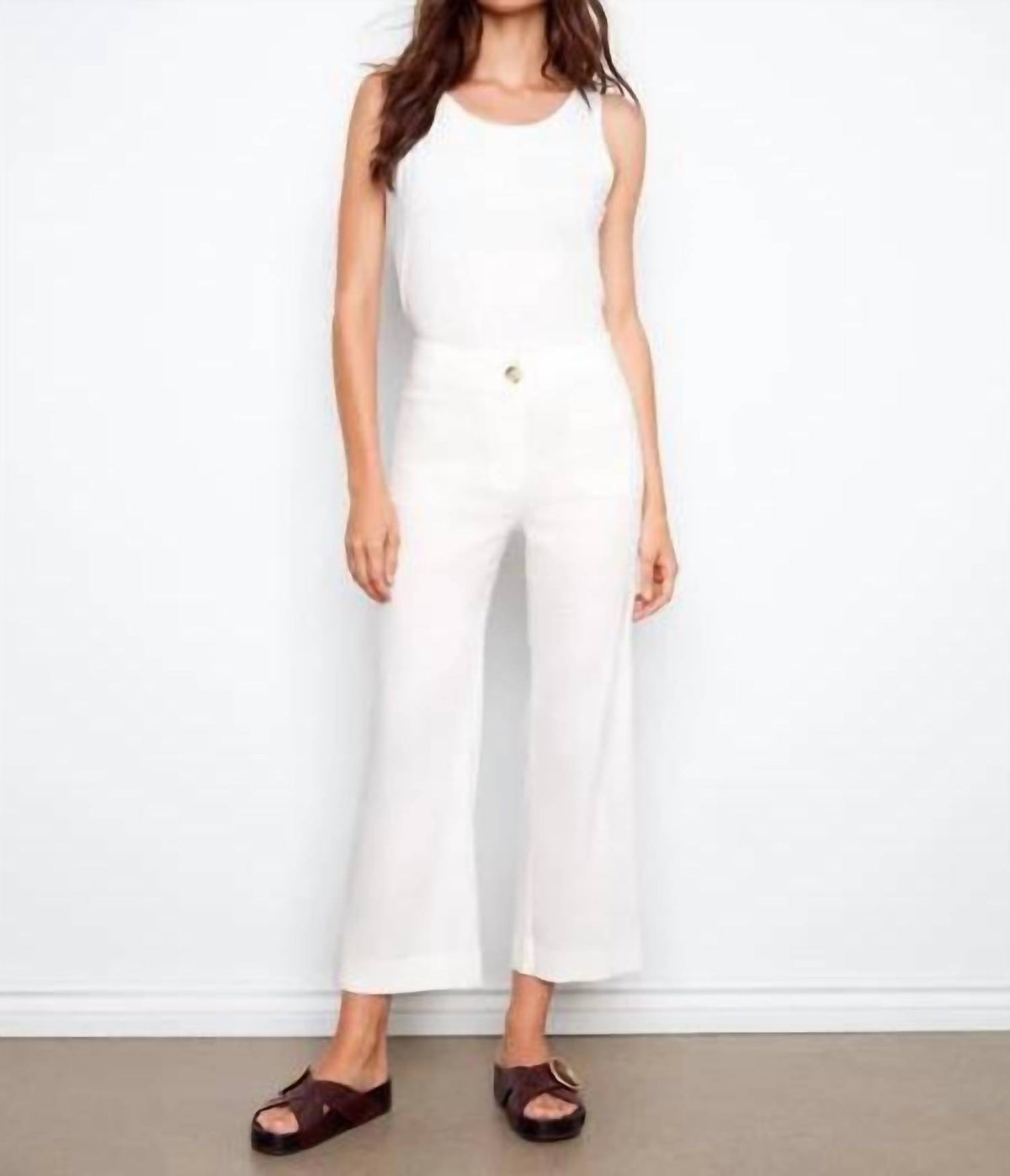 Charlie B - Wide Leg Pant W/patch Pockets