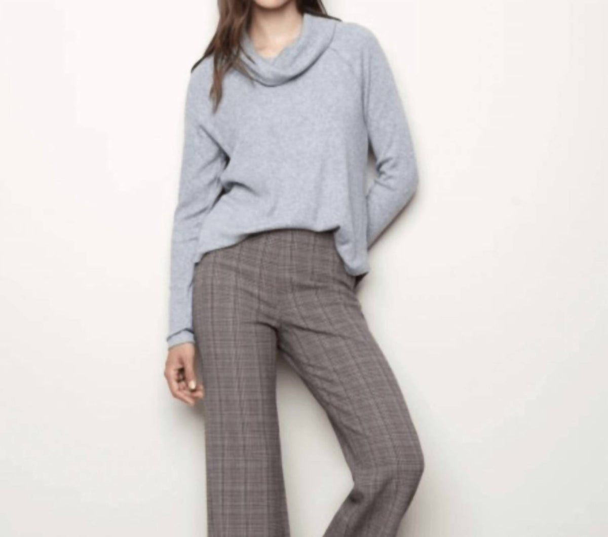 Charlie B - Wide Leg Plaid Pants
