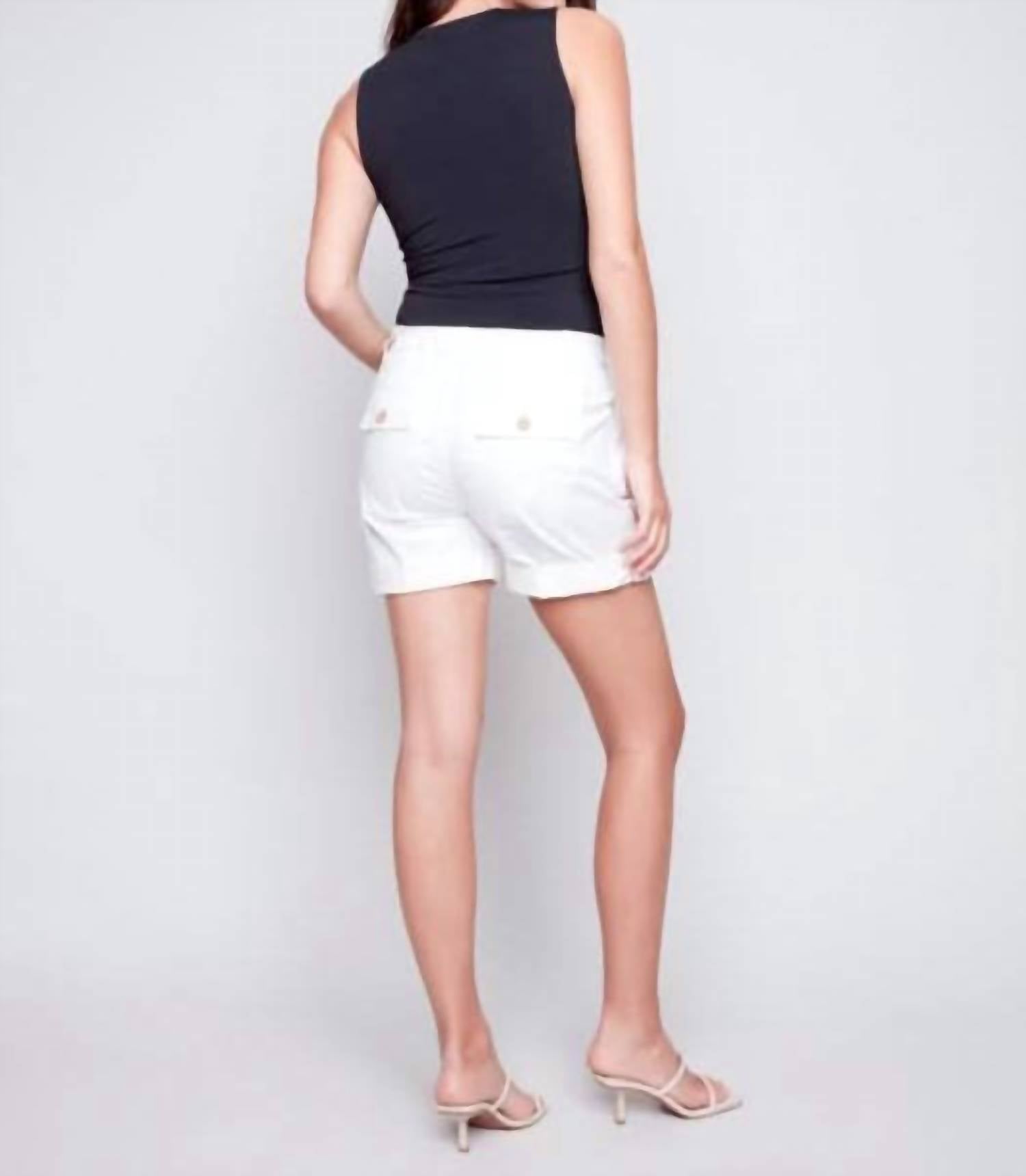 Charlie B - Women's Canvas Cargo Short - cargos - clothing - cotton - blend