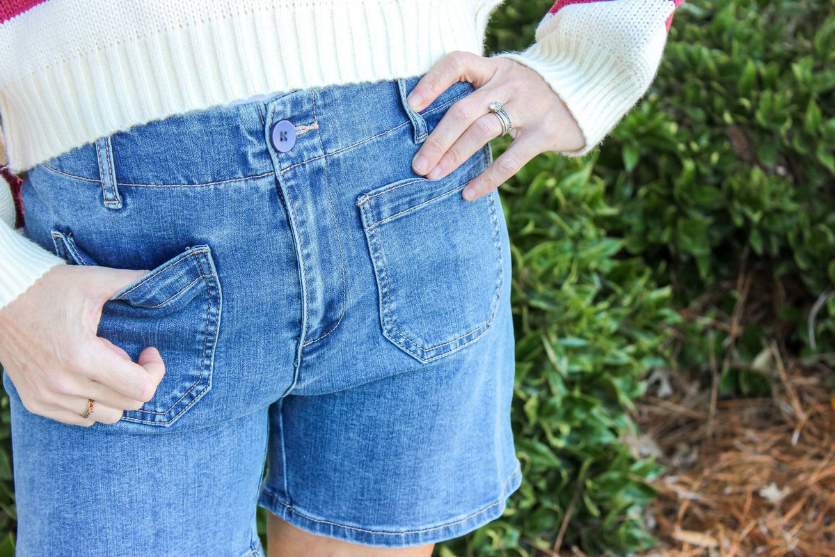 Charlie B - Women's Front Pocket Patch Short