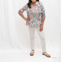 Charlie B - Women's Gauze Printed Top