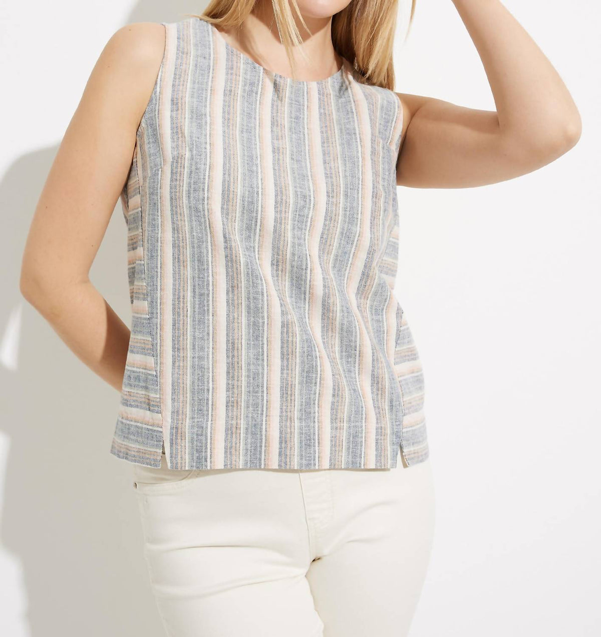 Charlie B - Yarn-Dye Stripe Sleeveless Top