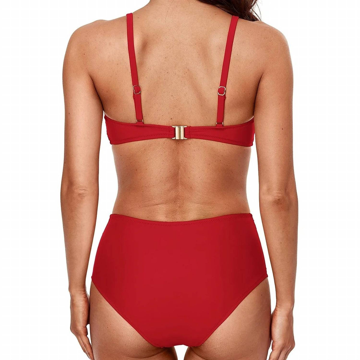 Charmo - High Waisted Ruched Bikini