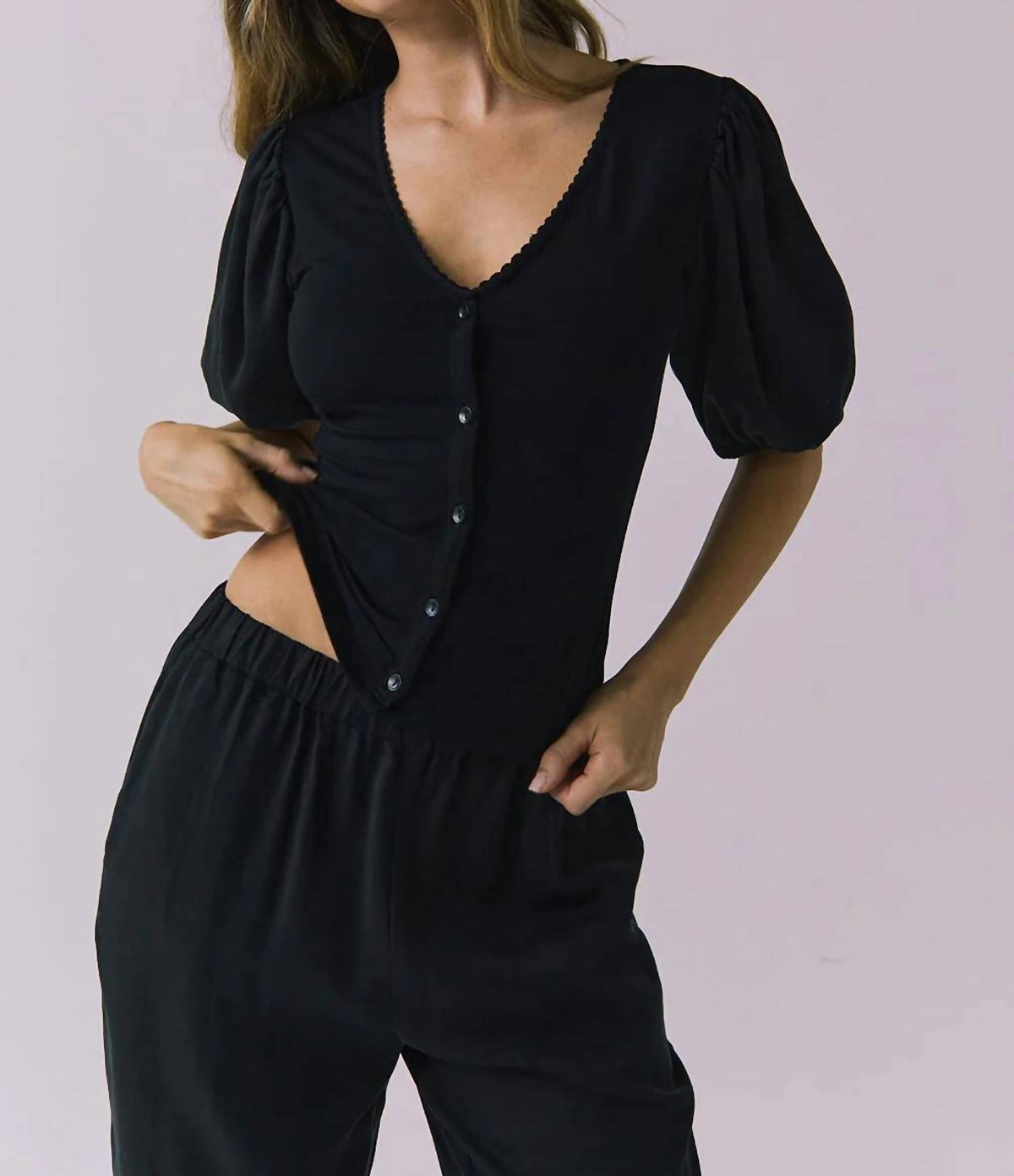Chaser - Abbie V-neck Blouse