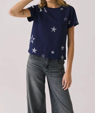 Chaser - Allover Distressed Stars Tee