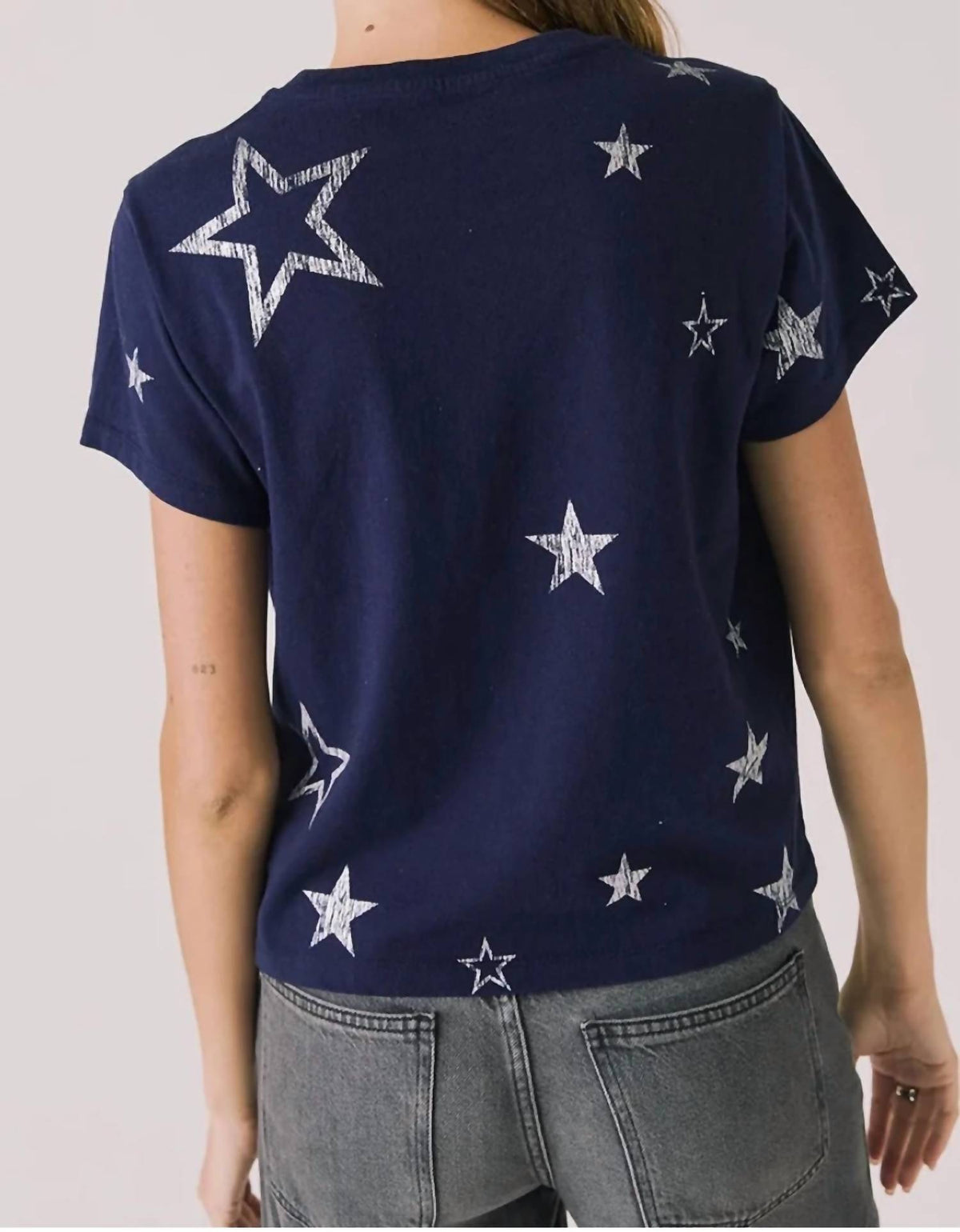 Chaser - Allover Distressed Stars Tee
