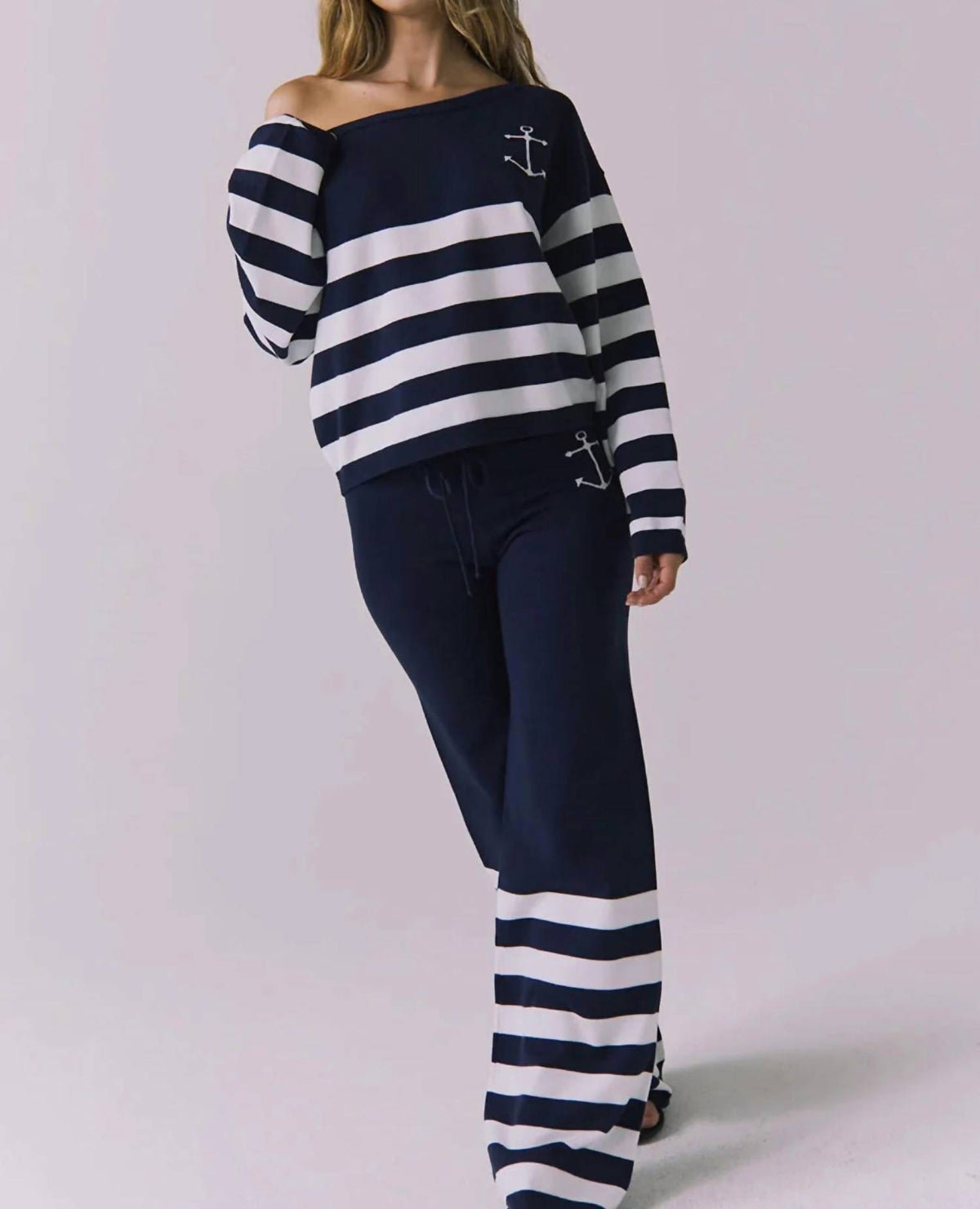 Chaser - Anchor Stripe Pants