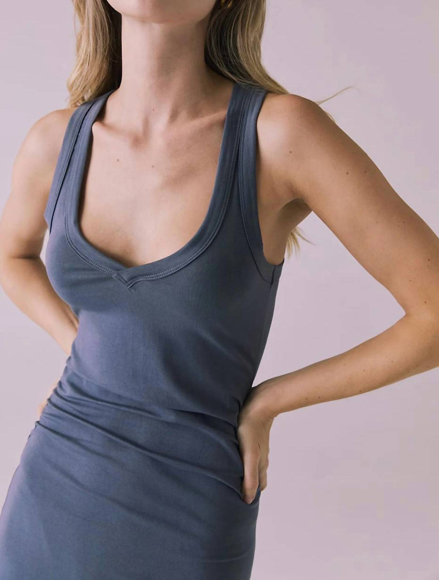 Chaser - Bliss Future Midi Dress - clothing - cotton - blend - dresses