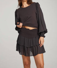 Chaser - Clyde Licorice Blouse