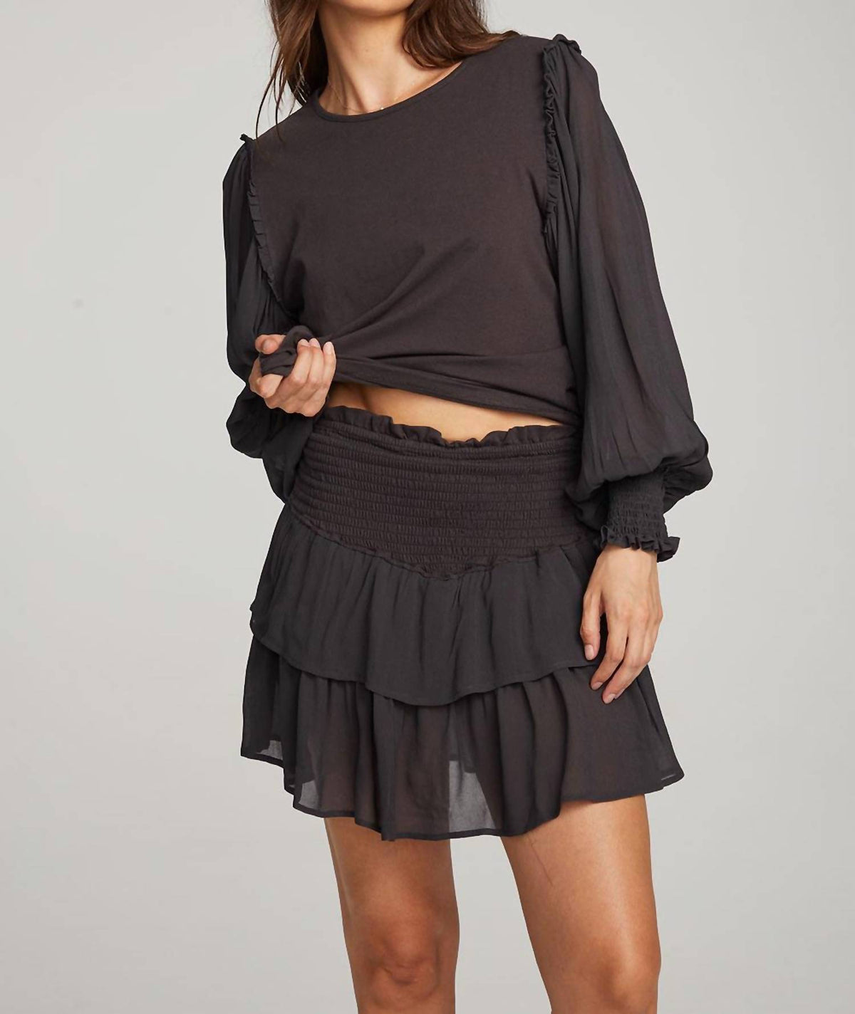Chaser - Clyde Licorice Blouse