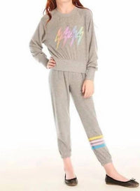 Chaser - Girl's Rainbow Bolts Pullover Top