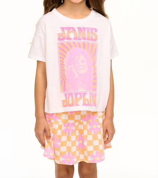 Chaser - Girl's Janis Joplin Tee - clothing - cotton - blend - graphic