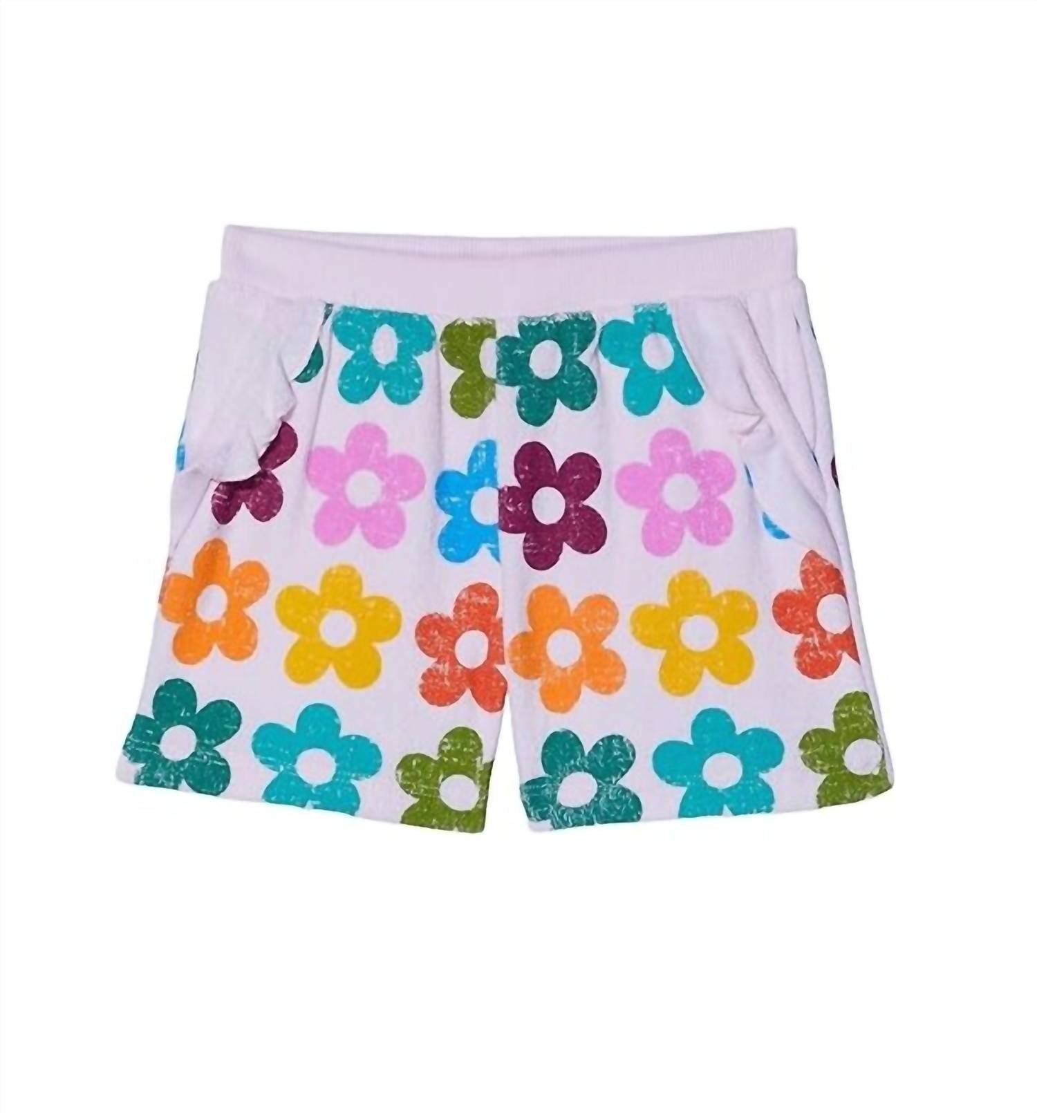 Chaser - Girls Ruffle Pocket Short - bottoms - clothing - cotton - blend