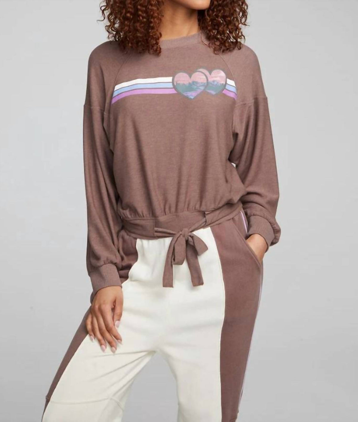 Chaser - Hendrixx Camping Hearts Pullover Top