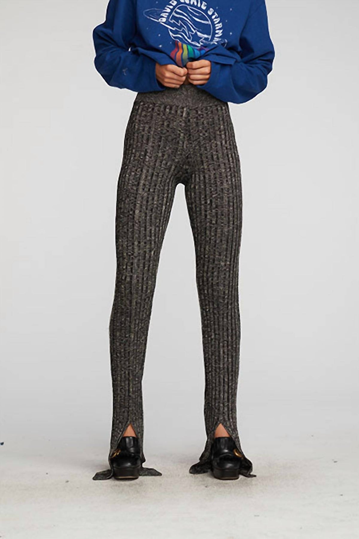 Chaser - Metallic Ribbed Pull-on Pant