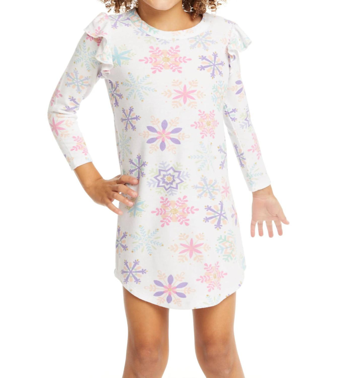 Chaser - Snowflake Long Sleeve Dress