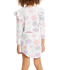 Chaser - Snowflake Long Sleeve Dress