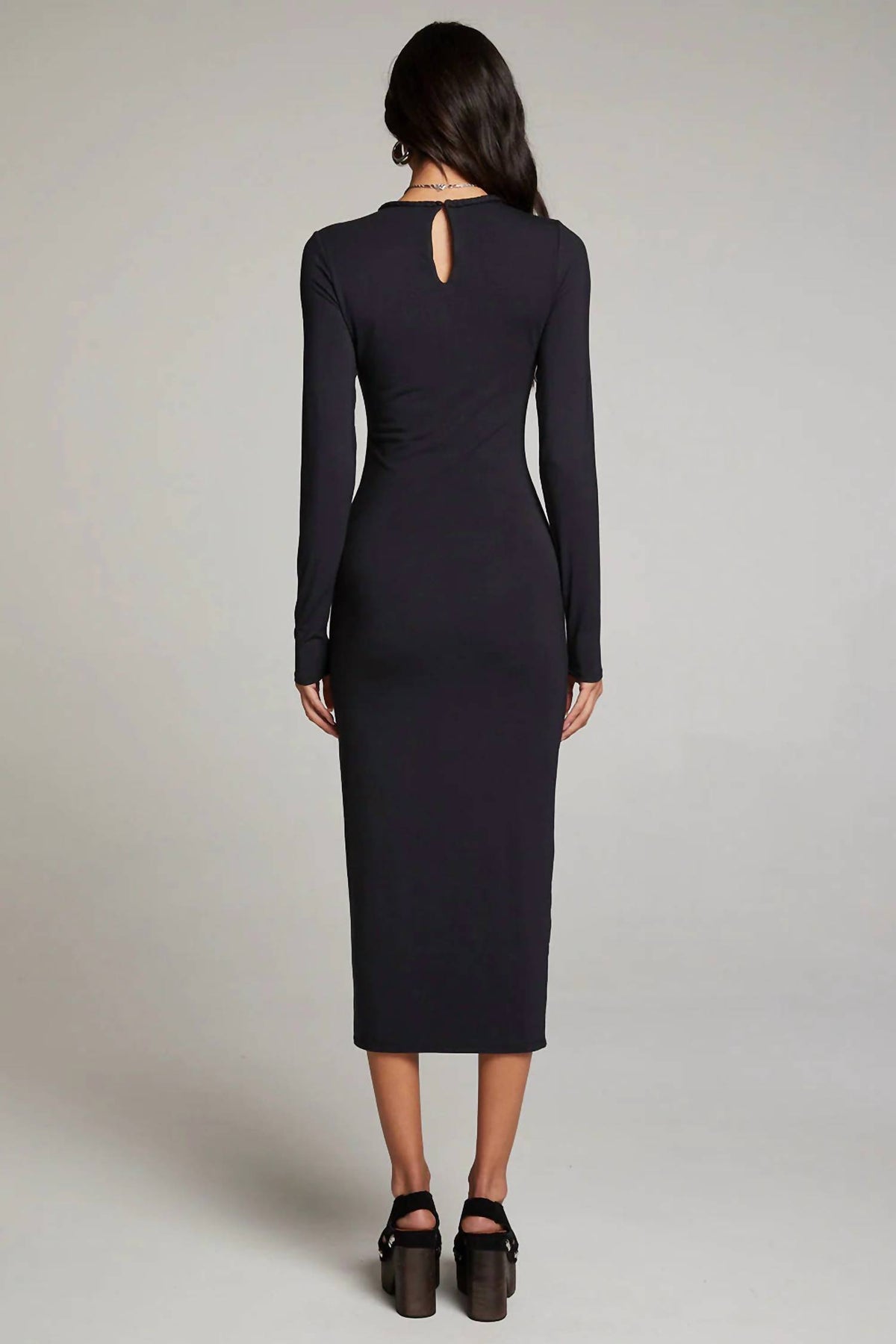 Chaser - Vedaa Licorice Midi Dress