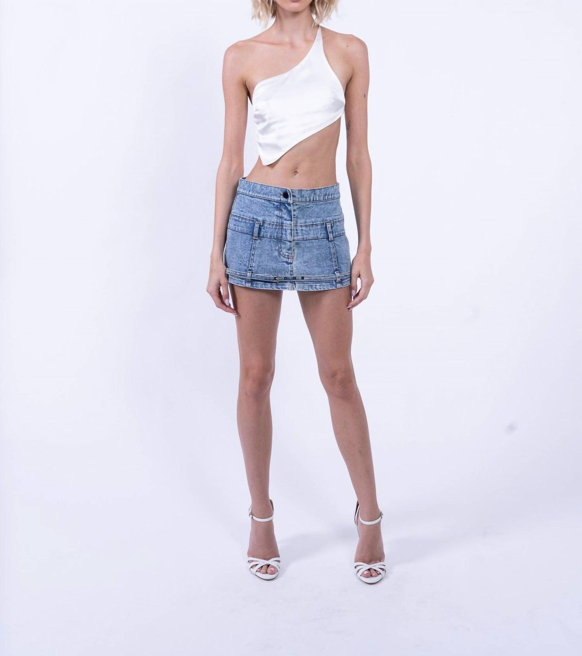 Che By Chelsey - Jacqueline Denim Mini Skirt