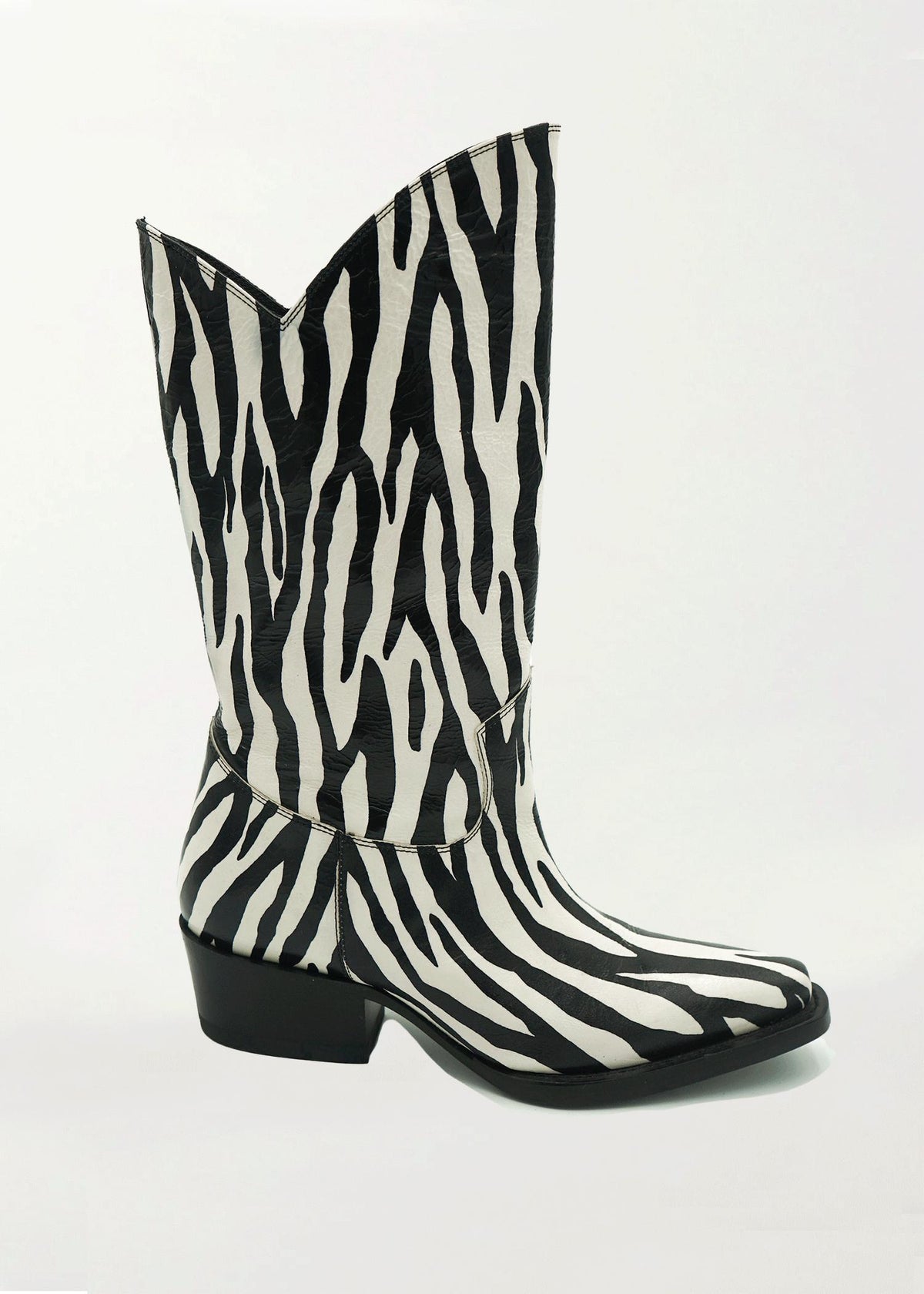 Che By Chelsey - Women's Zebra Texan Boots