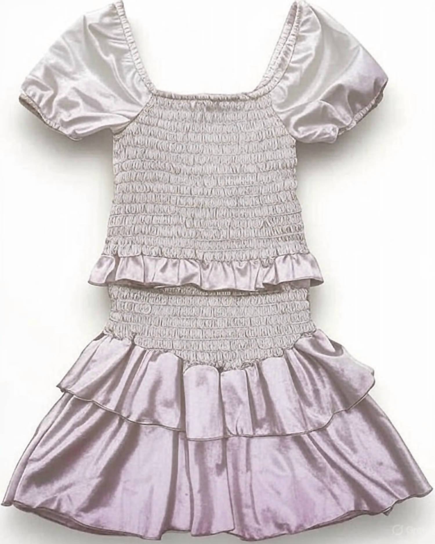 Cheryl Creations - Tween Satin Smocked Dress - casual - clothing - dresses