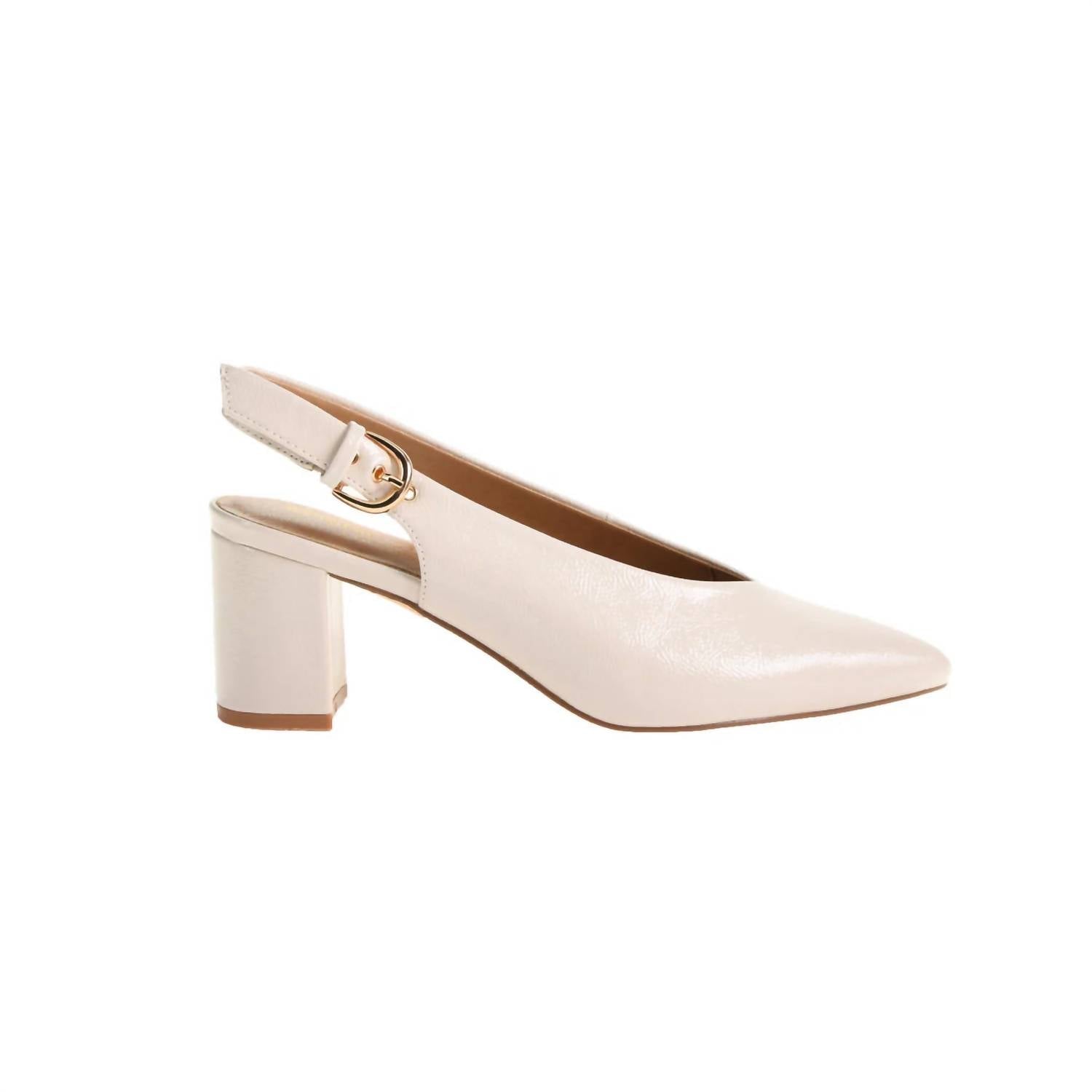 Chinese Laundry - Menny Slingback Pump - sandals - shoes - white