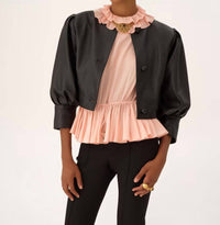 Chloe - Cropped Collarless Jacket