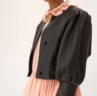 Chloe - Cropped Collarless Jacket