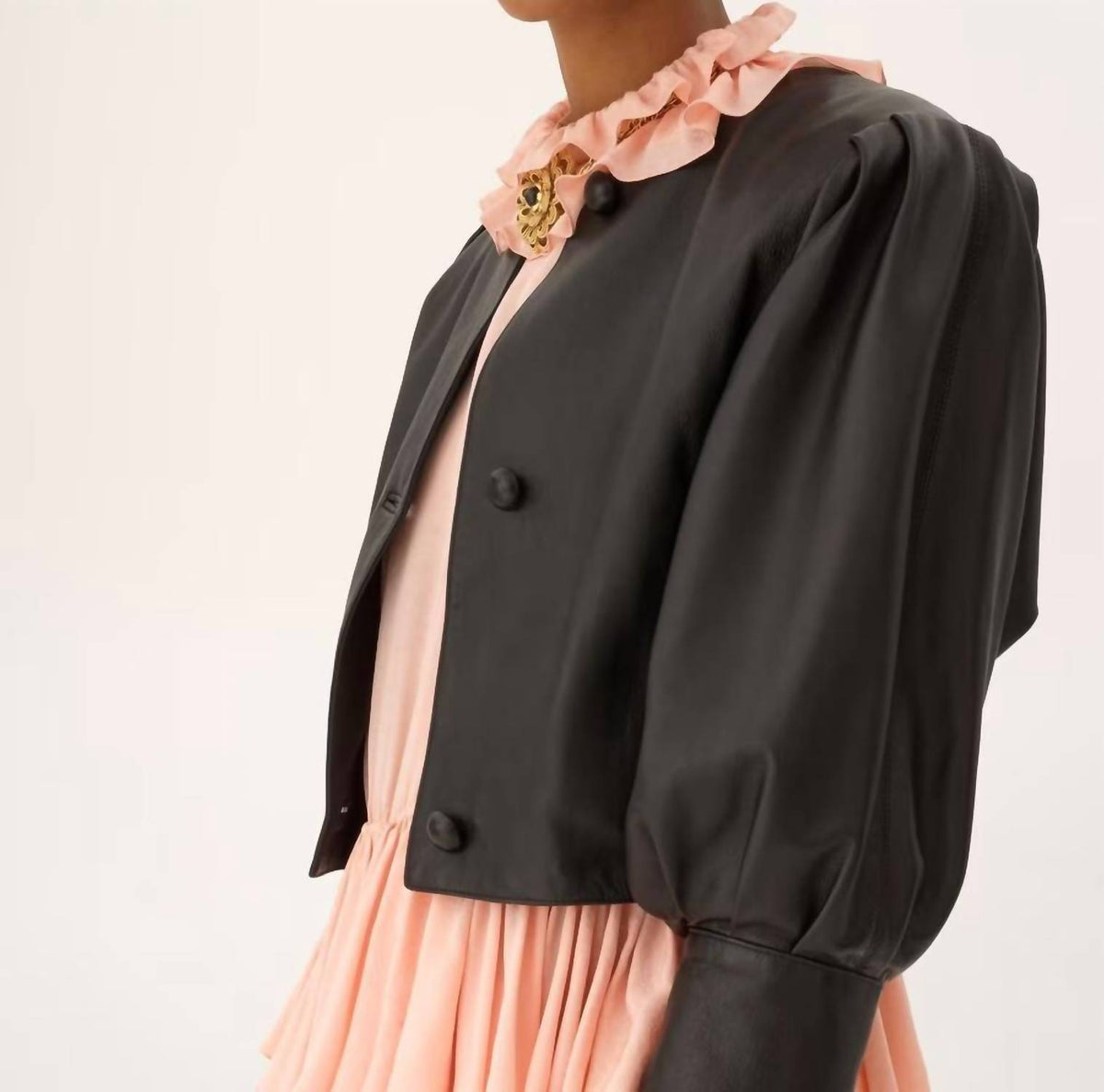 Chloe - Cropped Collarless Jacket