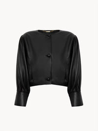 Chloe - Cropped Collarless Jacket