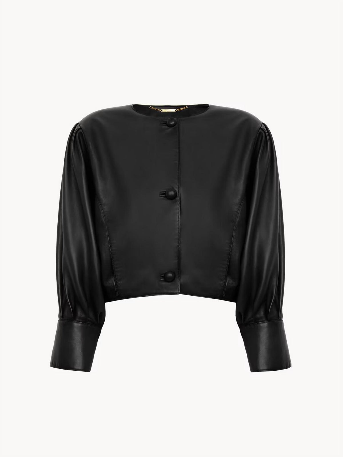 Chloe - Cropped Collarless Jacket