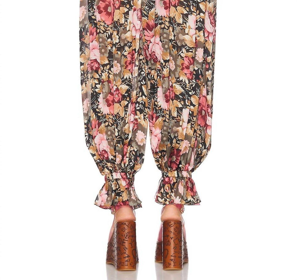 Chloe - FLOWY PLEATED CROPPED TROUSERS