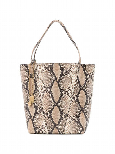 Chloe - Women's Python Effect Spin Tote Bag