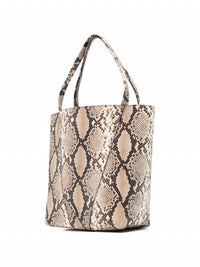 Chloe - Women's Python Effect Spin Tote Bag