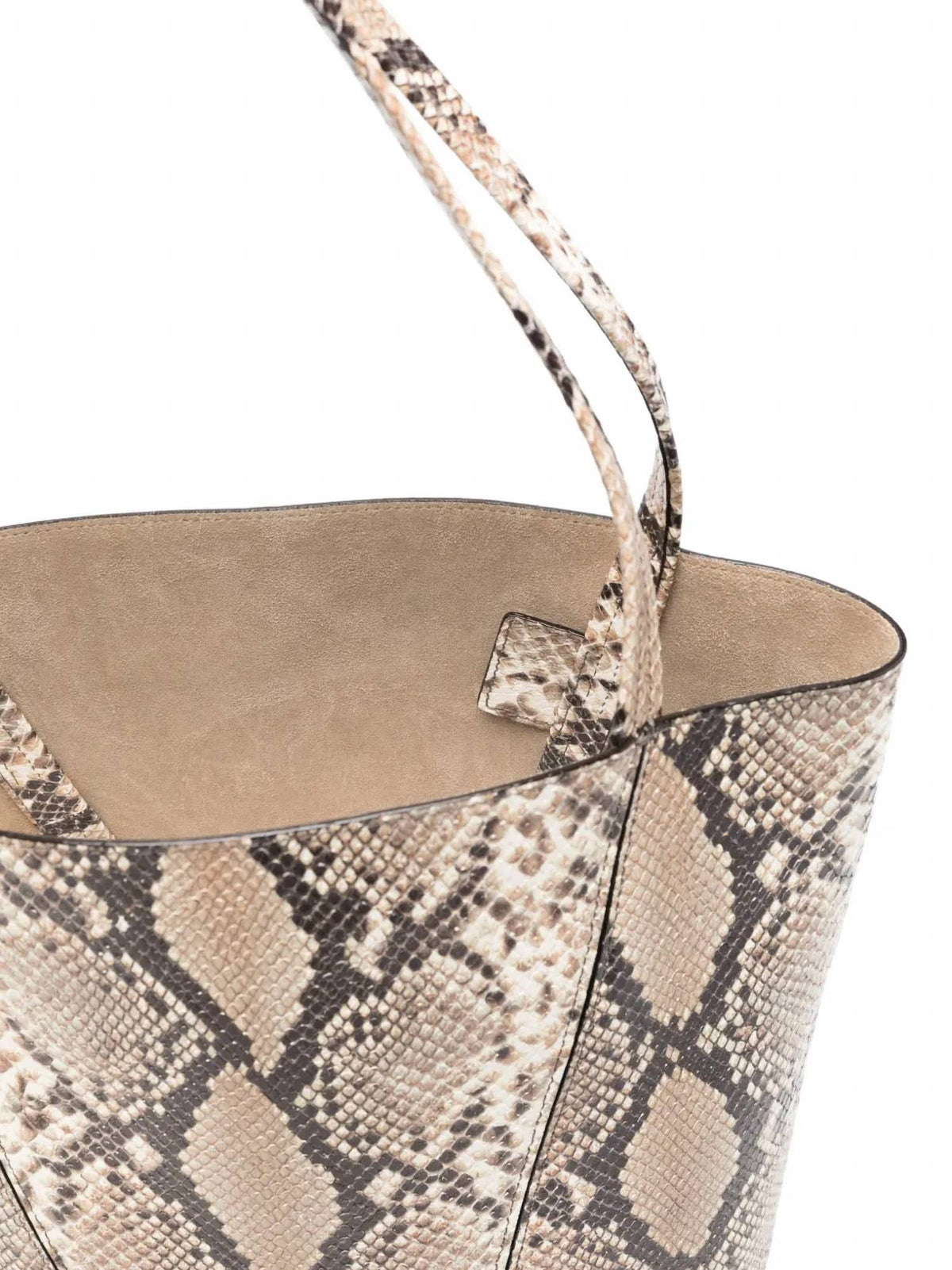 Chloe - Women's Python Effect Spin Tote Bag