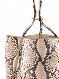 Chloe - Women's Python Effect Spin Tote Bag