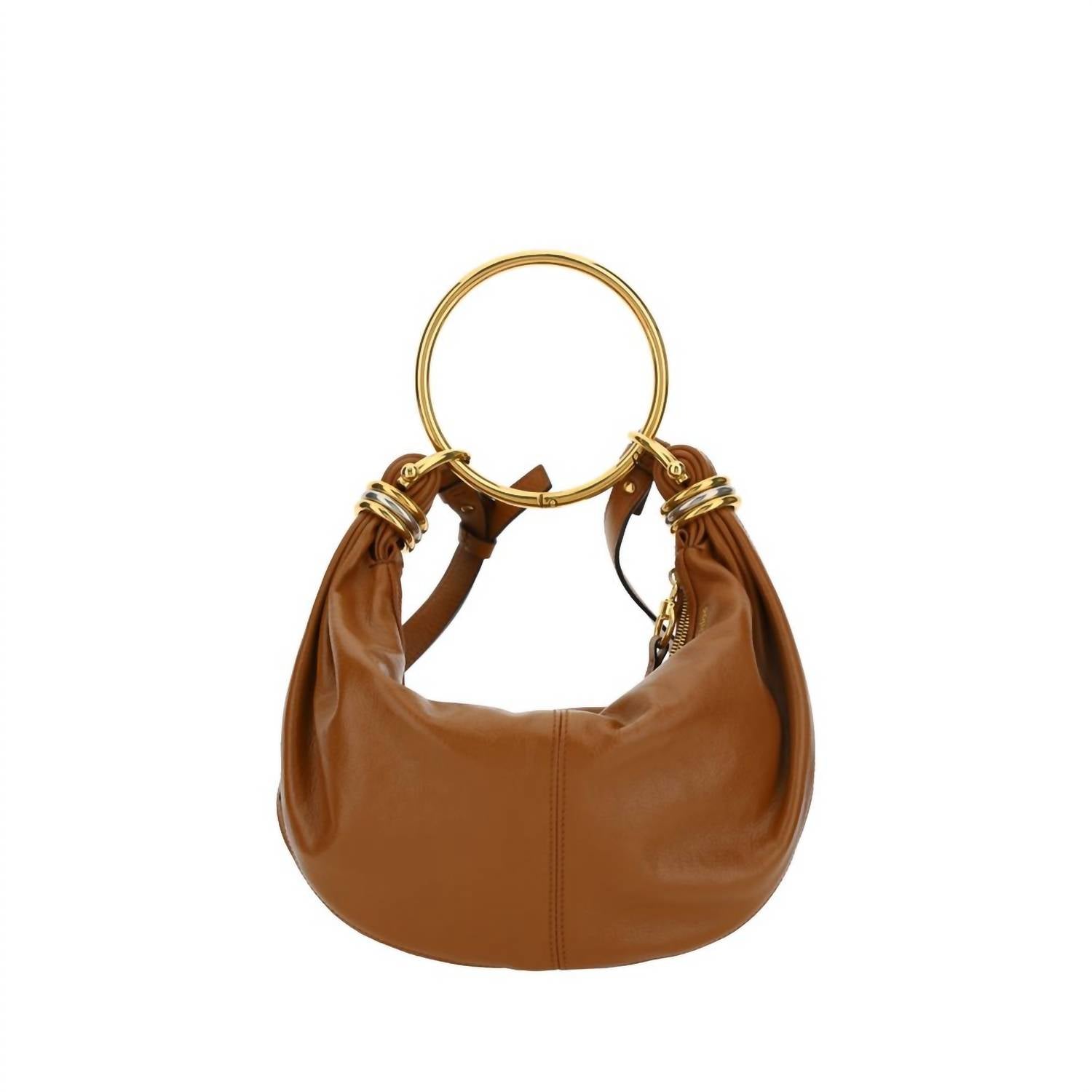 Chloe - Women's Bracelet Handbag - bags - brown - handbags