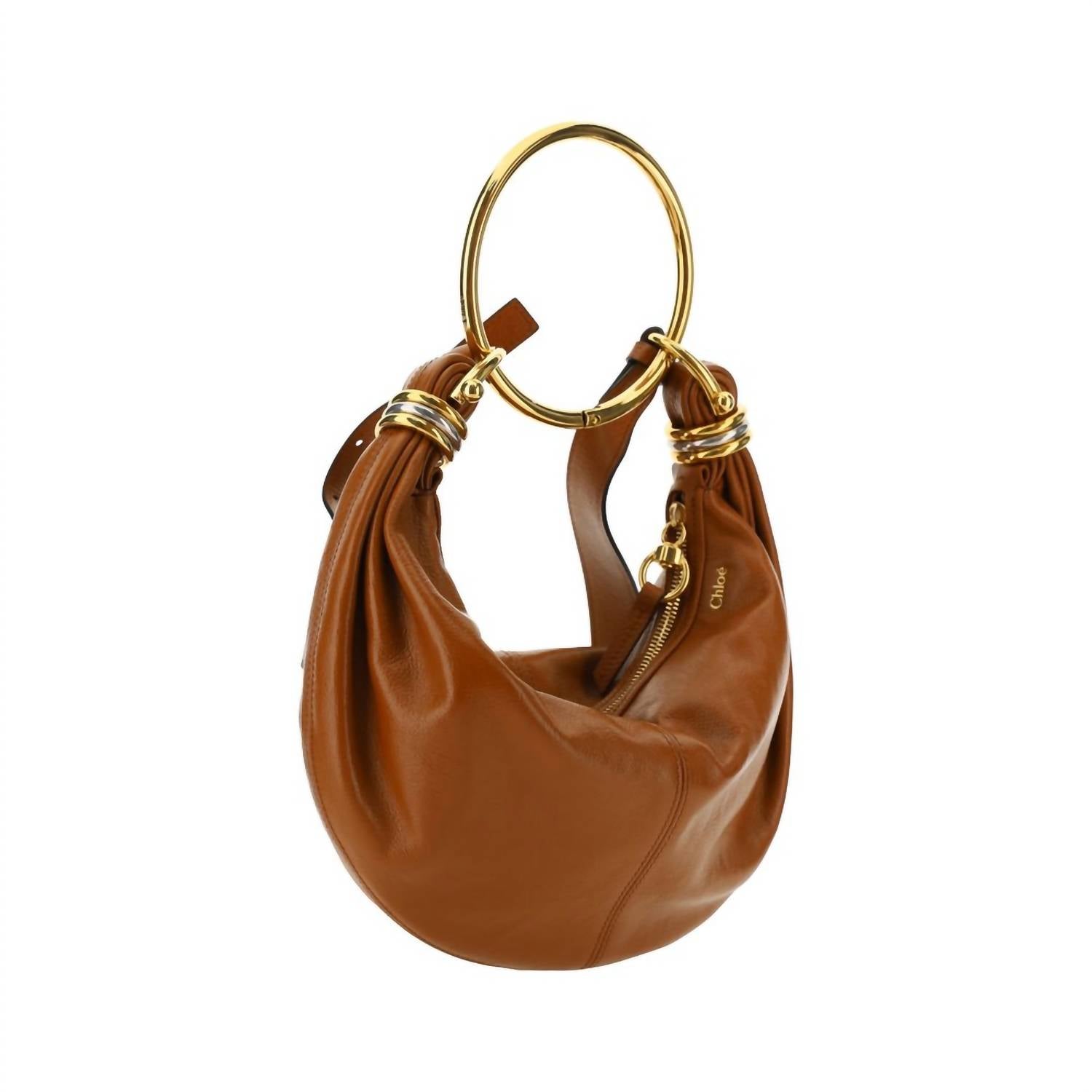 Chloe - Women's Bracelet Handbag - bags - brown - handbags