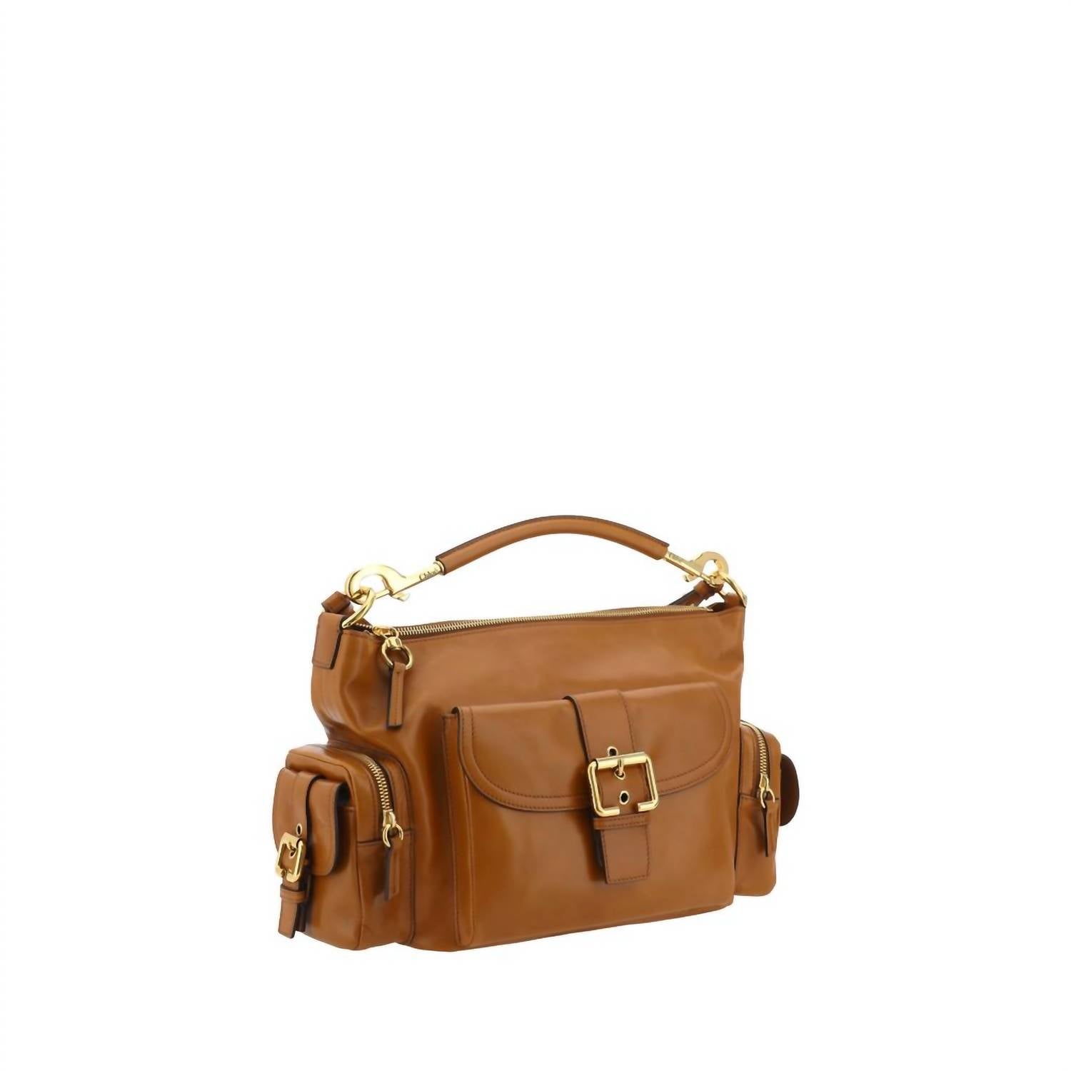 Chloe - Women's Camera Handbag - bags - brown - handbags