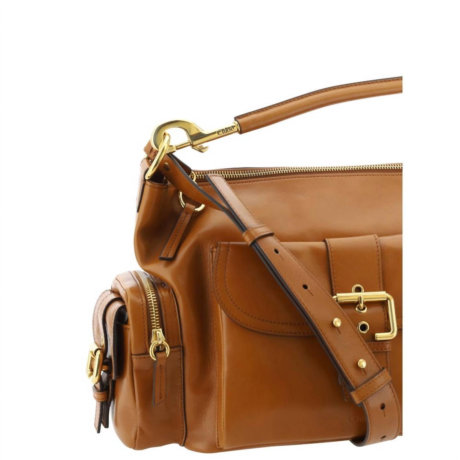 Chloe - Women's Camera Handbag - bags - brown - handbags