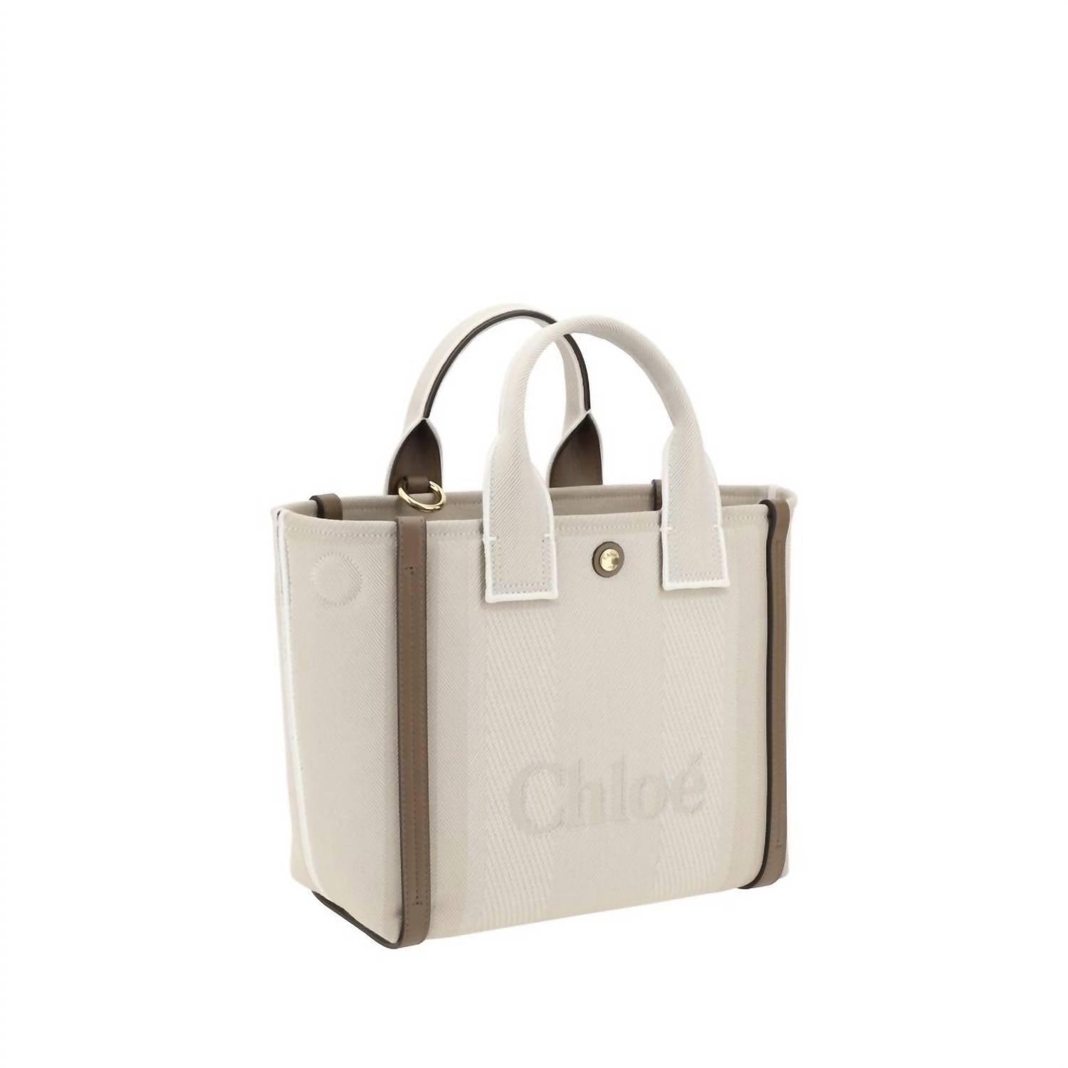 Chloe - Women's Carry Tote Bag - bags - cotton - handbags