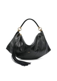 Chloe - Women's Foulard Shoulder Bag - bags - black - handbags