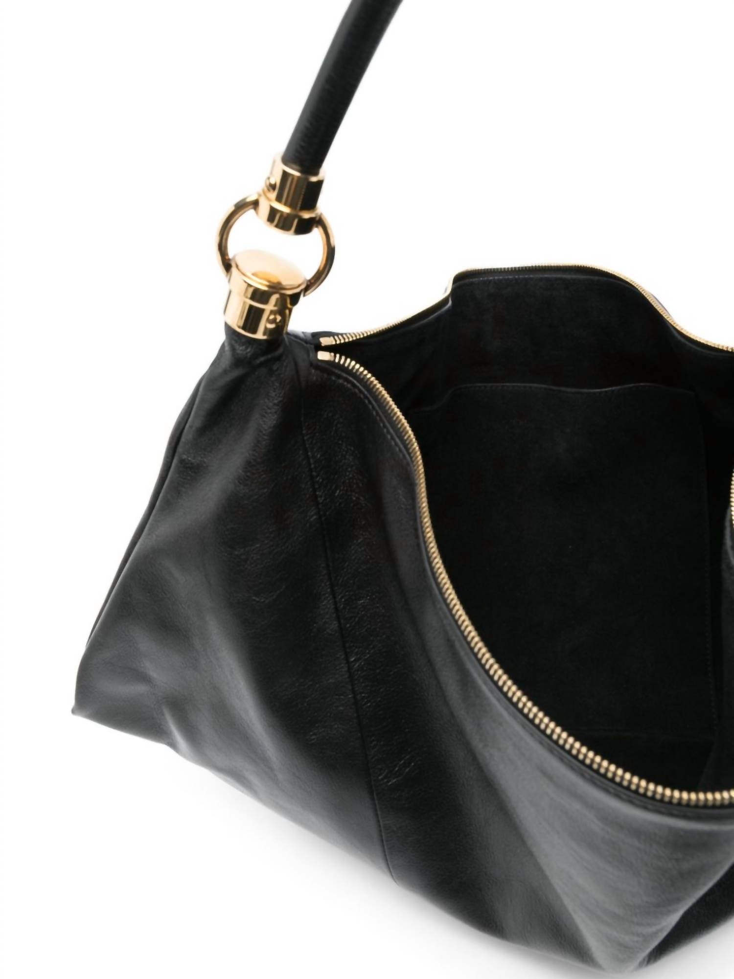 Chloe - Women's Foulard Shoulder Bag - bags - black - handbags