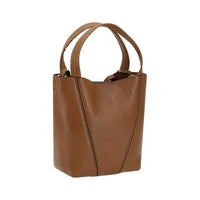 Chloe - Women's Spin Shoulder Bag - bags - brown - handbags