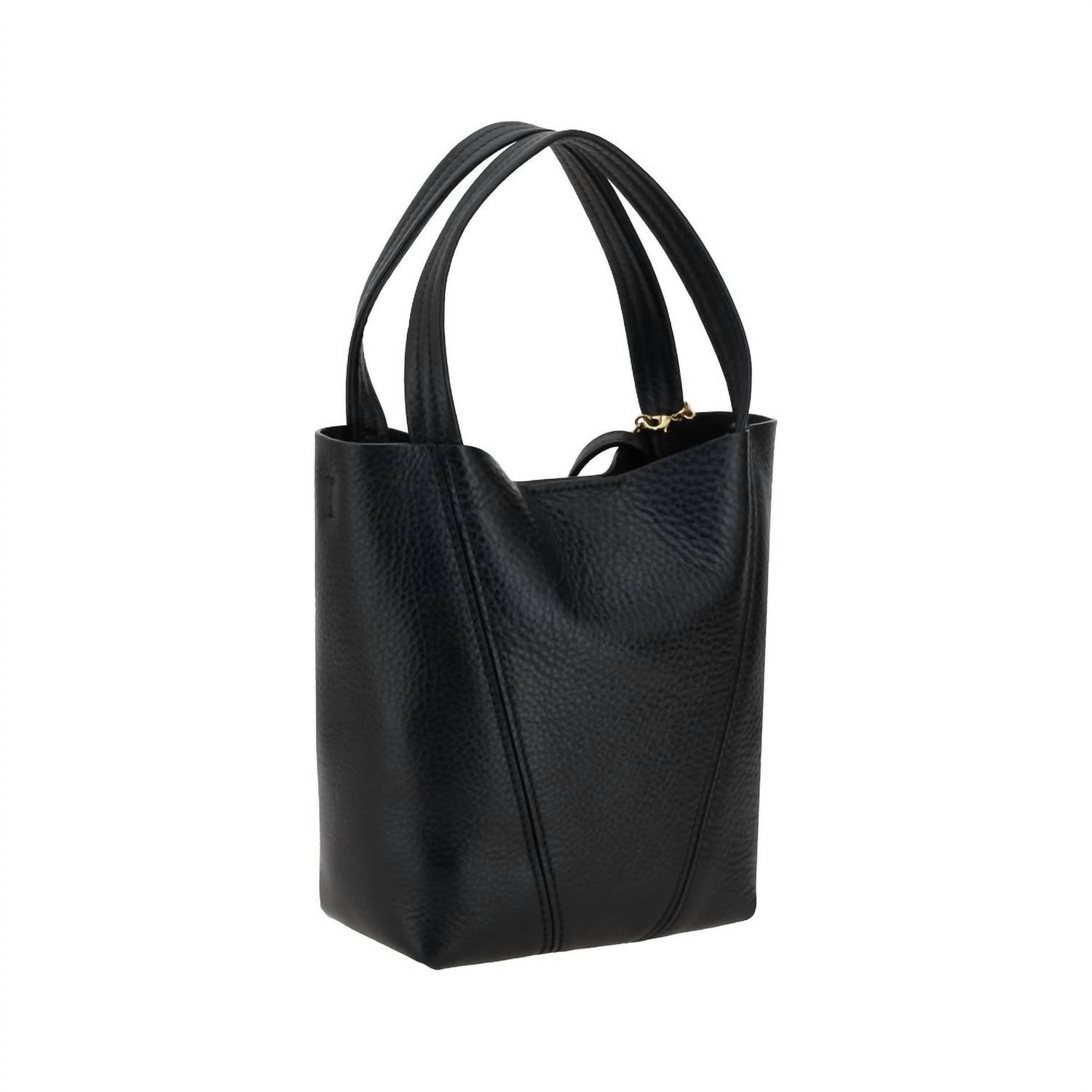 Chloe - Women's Spin Shoulder Bag - bags - black - handbags