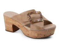 Chocolat Blu - Women's Grita Cross Strap Cork Heel Sandal