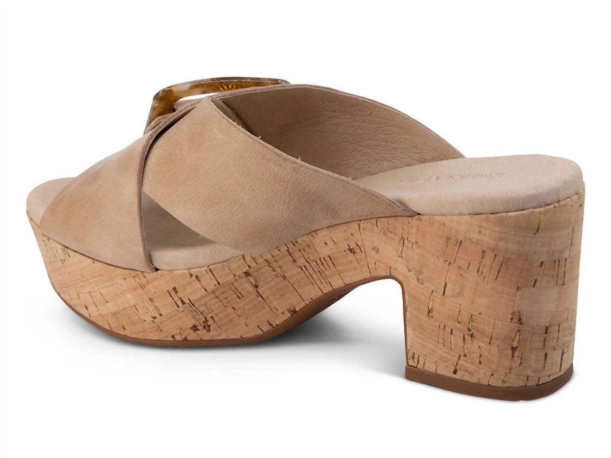 Chocolat Blu - Women's Grita Cross Strap Cork Heel Sandal